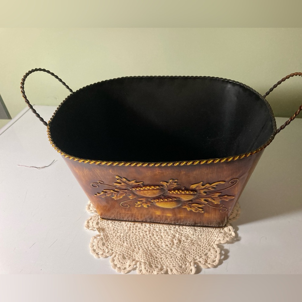 Elegant Copper and Black color Decorative Basket